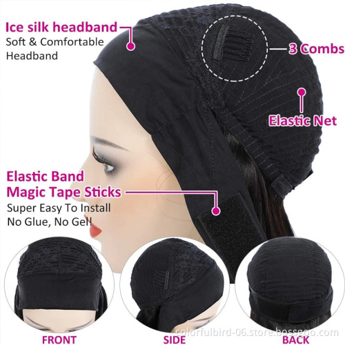 water wave Headband Wig Human Hair Wigs For Black Women natural  Ice silk Virgin Human Hair water wave Wigs
